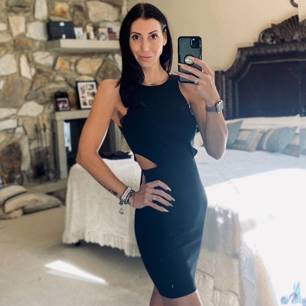 Rolla Coster Black Cutout Mini Dress